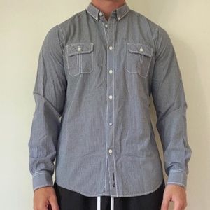 BEN SHERMAN Long Sleeve Gingham Button Down